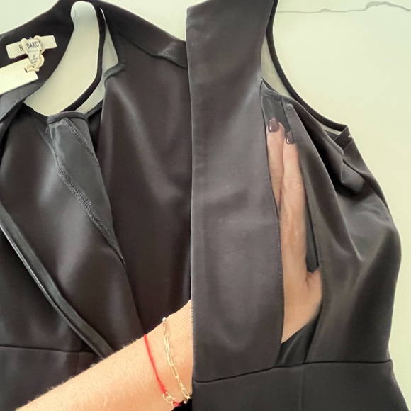 BB DAKOTA - Black Bodycon Sheath Dress with Sheer Mesh Panels - Size Small - New - Picture 12 of 16